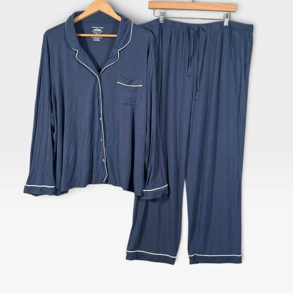 Member's Mark Other - Member’s Mark Dream Mark Modal Pajama Set XXL Blue Notch Collar Soft Lounge